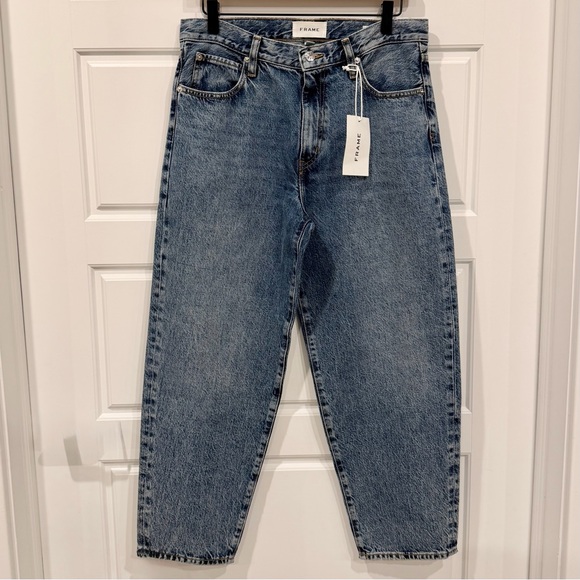 FRAME The Candle Cropped Mid-Rise Straight-Leg Jeans Size 28 – NWT - Picture 2 of 7